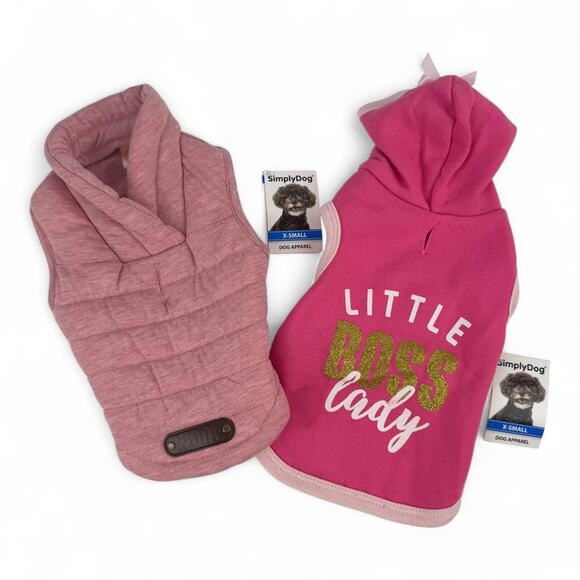 Little Boss Lady Dog Outfits – 2-Pack (Size XS) - Picture 1 of 5